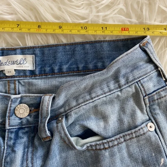 Madewell Paint Splatter Denim Cutoff Shorts - Picture 5 of 8